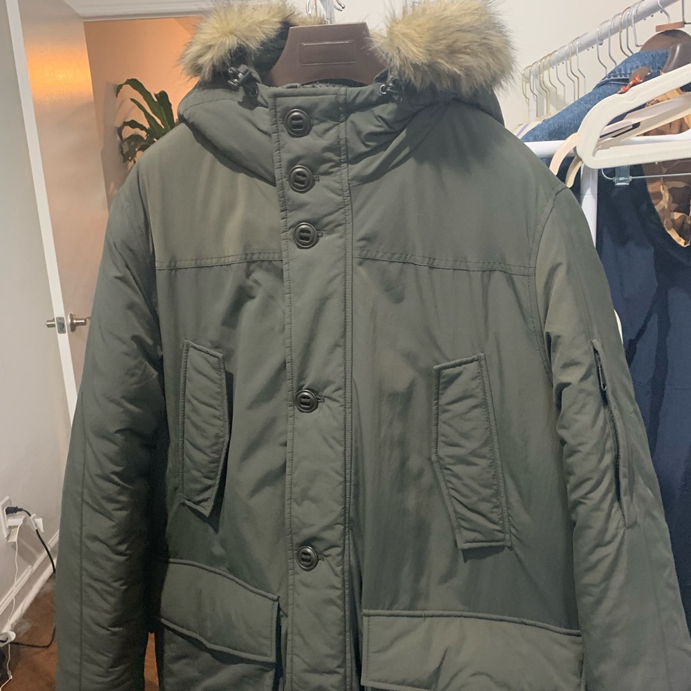 J. Crew Nordic Parka w Primaloft- Large- Olive